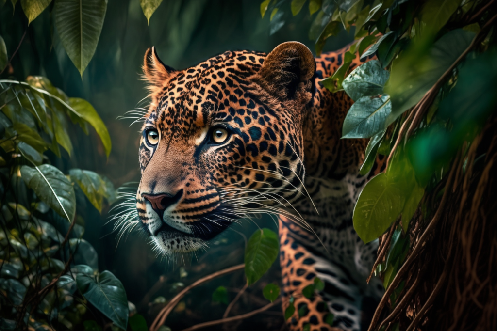überlebensinstikt leopard im Jungle